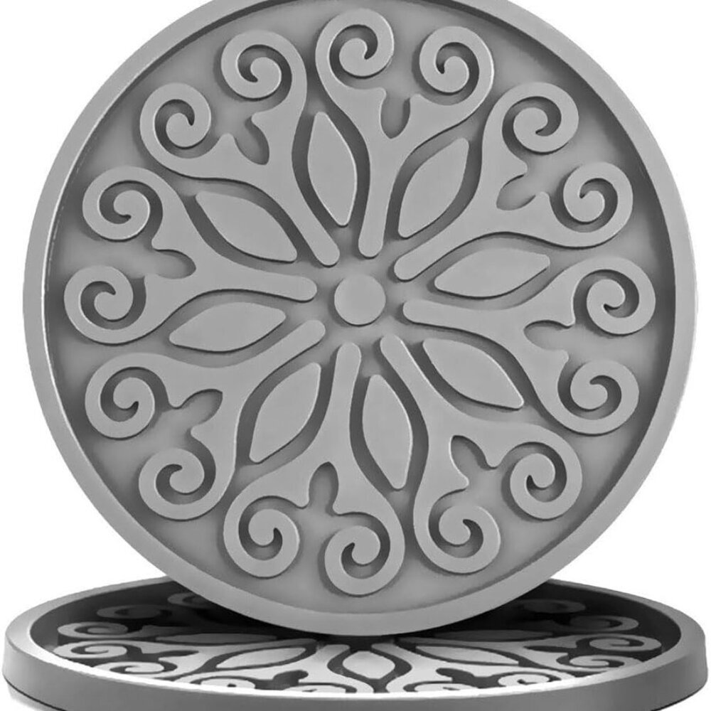 Silicone Coasters for Drinks,Resistant Reusable Drink Coasters-Great Gift for Bi